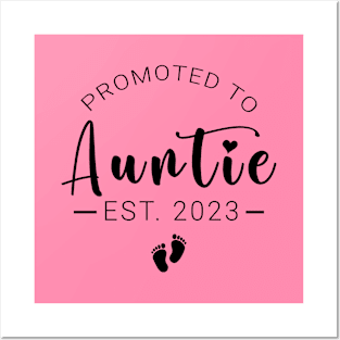 Promoted to auntie est 2023 Posters and Art